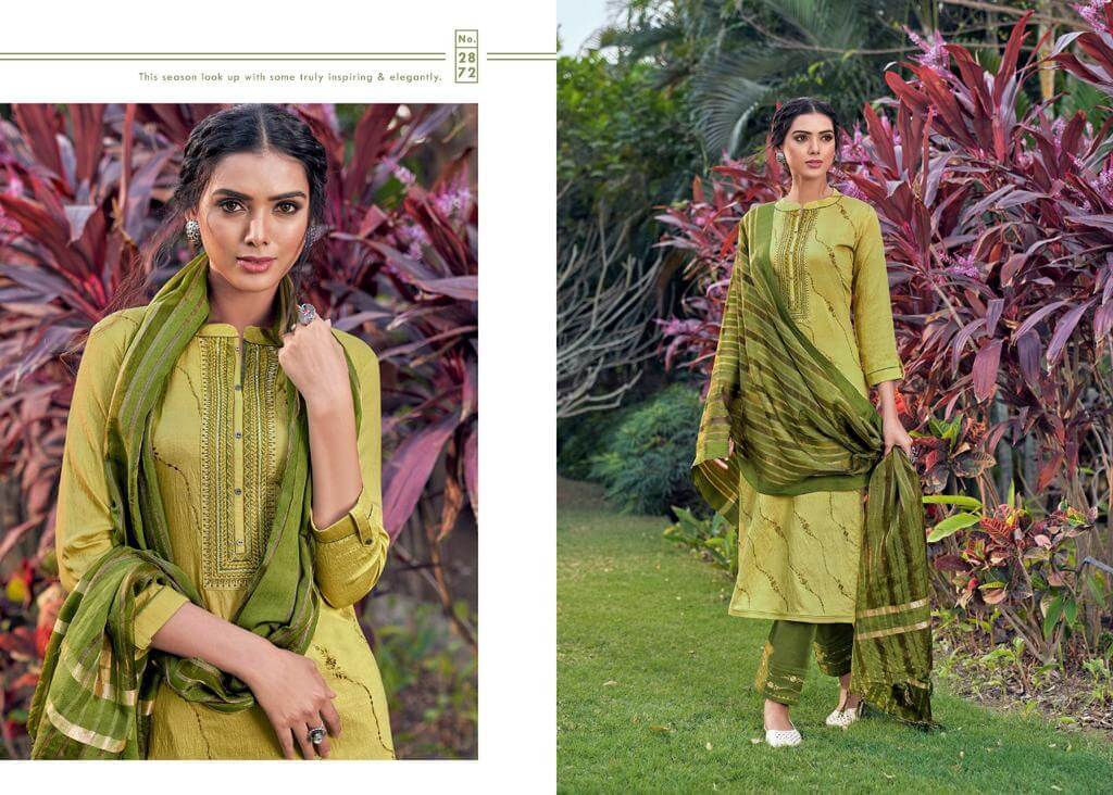 Rangoon Crunch Heavy Viscose With 2MM Sequence Embroidery Neck Work Fancy Designer Festive Wear Readymade Dress Collection